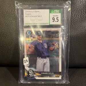 2018 Bowman Chrome Prospects Fernando Tatis Jr. Rookie Card